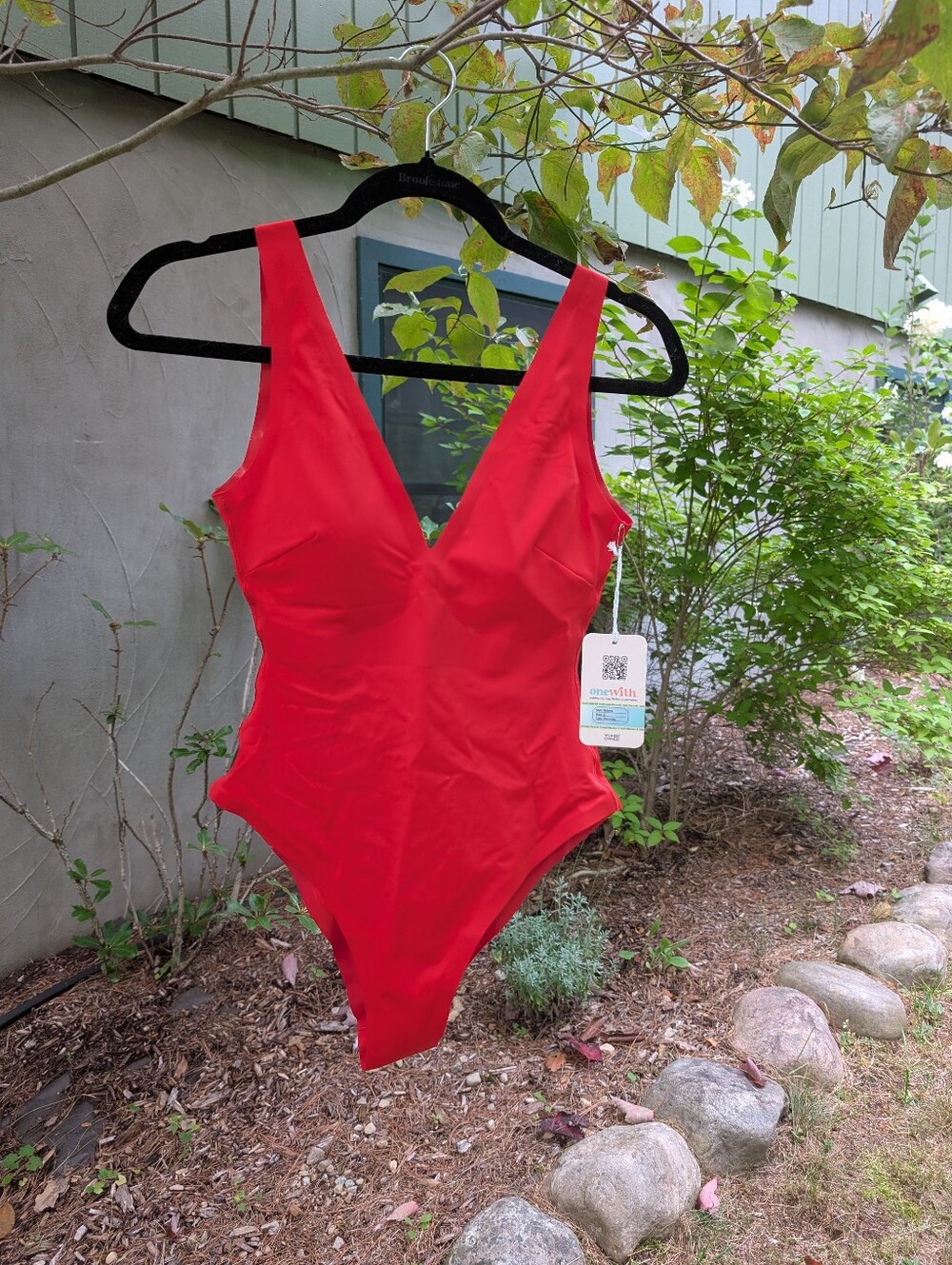 OneWith Bellows Plunge High-Cut One Piece NWT Small Red